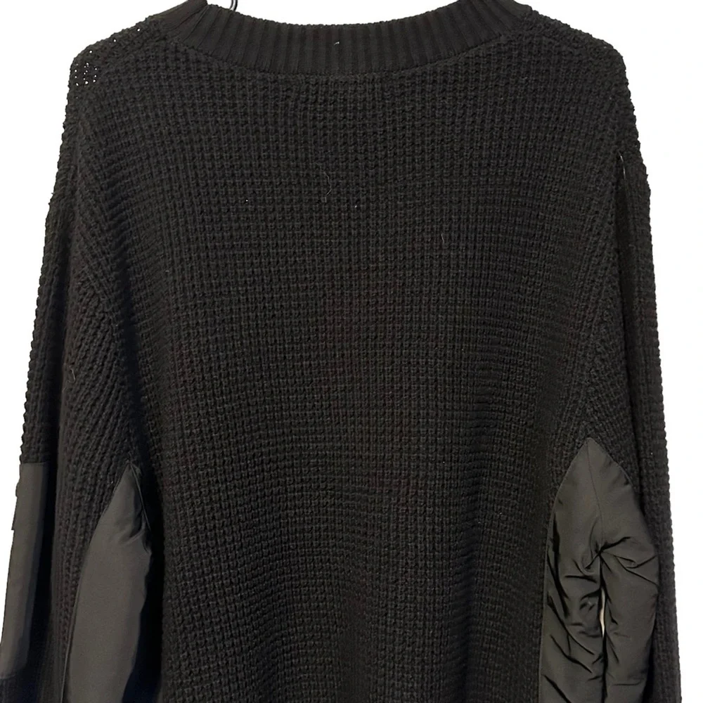 Karl Lagerfeld Paris Waffle Knit Utility Sweater Streetwear Minimalist XL NWT
